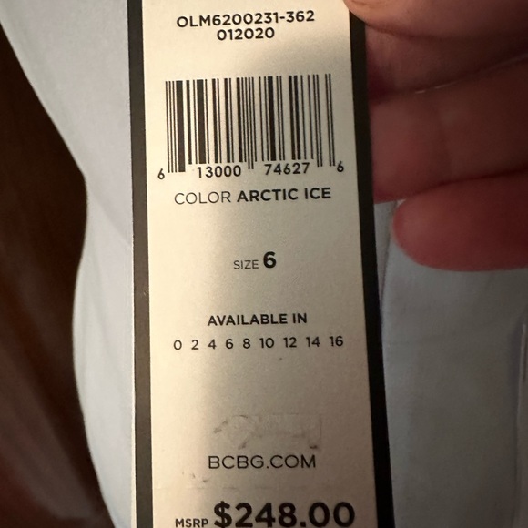 BCBG asymmetrical dress in arctic ice - Picture 9 of 9